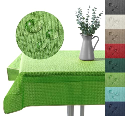 Outdoor Tischdecke Gartentischdecke wasserfest wetterbeständig rutschfest waschbar Outdoortischdecke Weichschaum Garten Balkon Camping Party Tischdeko Typ883 hellgrün 130x160 cm eckig Outdoor Tischdecke Gartentischdecke wasserfest wetterbeständig rutschfest waschbar Outdoortischdecke Weichschaum Garten Balkon Camping Party Tischdeko Typ883 hellgrün 130x160 cm eckig von heimtexland