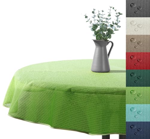 Outdoor Tischdecke Gartentischdecke wasserfest wetterbeständig rutschfest waschbar Outdoortischdecke Weichschaum Garten Balkon Camping Party Tischdeko Typ883 hellgrün 160x220 cm oval Outdoor Tischdecke Gartentischdecke wasserfest wetterbeständig rutschfest waschbar Outdoortischdecke Weichschaum Garten Balkon Camping Party Tischdeko Typ883 hellgrün 160x220 cm oval von heimtexland