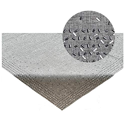 heimtexland Hochwertige Tischwäsche Grau Silber Nieten Applikation Tischdecke Mitteldecke 85x85 cm Typ712 heimtexland Hochwertige Tischwäsche Grau Silber Nieten Applikation Tischdecke Mitteldecke 85x85 cm Typ712 von heimtexland