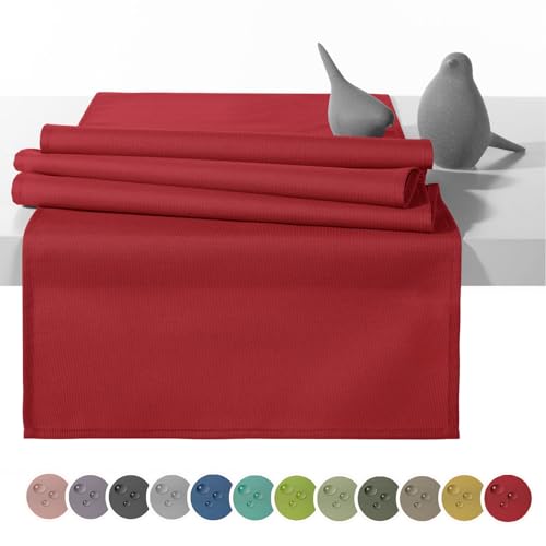 heimtexland Outdoor Tischläufer Garten Tischdecke 45x145 Tischdeko wasserabweisend wetterfest UV-beständig Typ551 Rot heimtexland Outdoor Tischläufer Garten Tischdecke 45x145 Tischdeko wasserabweisend wetterfest UV-beständig Typ551 Rot von heimtexland