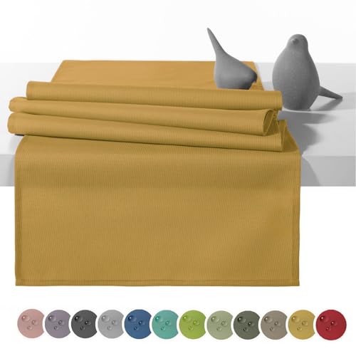 heimtexland Outdoor Tischläufer Garten Tischdecke 45x145 Tischdeko wasserabweisend wetterfest UV-beständig Typ551 Senfgelb heimtexland Outdoor Tischläufer Garten Tischdecke 45x145 Tischdeko wasserabweisend wetterfest UV-beständig Typ551 Senfgelb von heimtexland