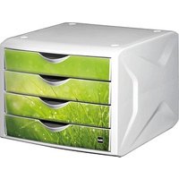 helit Schubladenbox the chameleon grün H6129650, DIN A4 mit 4 Schubladen helit Schubladenbox the chameleon grün H6129650, DIN A4 mit 4 Schubladen von helit