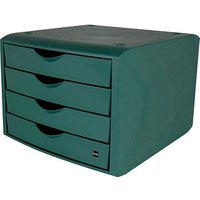 helit Schubladenbox the green chameleon grün H6429552, DIN A4 mit 4 Schubladen helit Schubladenbox the green chameleon grün H6429552, DIN A4 mit 4 Schubladen von helit