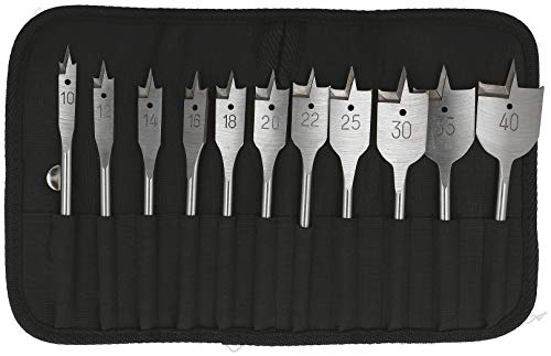 Heller Tools 330 QuickBit Flachfräsbohrer, ¼“-Sechskantschaft, profi-Bohrer für Sackloch- und Durchgangsbohrungen, Set 11-teilig Ø 10/12/14/.../22/25/30/35/40 mm, holzbohrer set Heller Tools 330 QuickBit Flachfräsbohrer, ¼“-Sechskantschaft, profi-Bohrer für Sackloch- und Durchgangsbohrungen, Set 11-teilig Ø 10/12/14/.../22/25/30/35/40 mm, holzbohrer set von heller