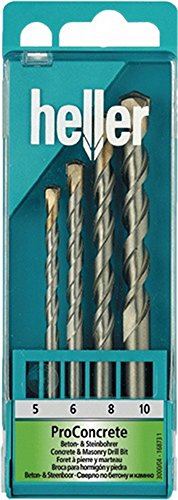 Schlagbohrersatz 4-tlg. D.5,6,8,10mm HM Rundschaft i.Ku.-Kassette Schlagbohrersatz 4-tlg. D.5,6,8,10mm HM Rundschaft i.Ku.-Kassette von heller