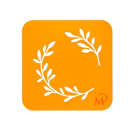 Brot-Schablone und Mehlschablone „Floral“ 106×113 mm für Sauerteig, Brot, Kuchen, Schablonen zum Dekorieren, Backzubehör, Stencil von hello sweety