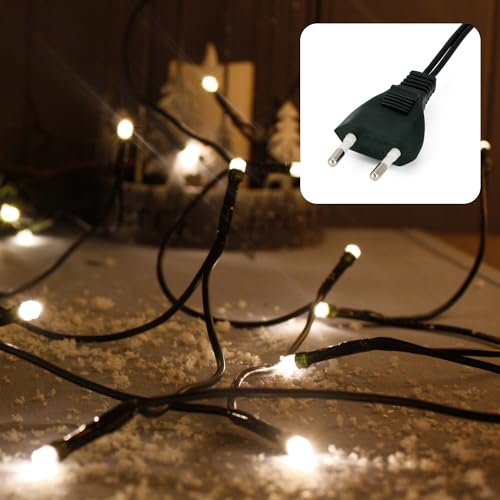 hellum Lichterkette 10 LED, 1,35m Länge, Lichterkette innen, klassisch warmweiß, <59lm, grün mit Stecker, für Weihnachtsbaum 579123 hellum Lichterkette 10 LED, 1,35m Länge, Lichterkette innen, klassisch warmweiß, <59lm, grün mit Stecker, für Weihnachtsbaum 579123 von hellum