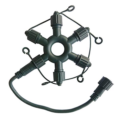 Hellum 555141 Ringverbinder / 5 Ausgänge/für LED Lichterkette 555103/555110 / 555172 / innen & außen/grün Hellum 555141 Ringverbinder / 5 Ausgänge/für LED Lichterkette 555103/555110 / 555172 / innen & außen/grün von hellum