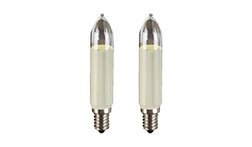 hellum Ersatz-Kerzen für Weihnachtsbaum Kerzen Lichterketten innen und außen, 2 Stück 16V 4W Schaftkerze für Lichterketten mit 15 Brennstellen, ø20mm E14/ 16V/ 4W/ 34 Lumen 905021 hellum Ersatz-Kerzen für Weihnachtsbaum Kerzen Lichterketten innen und außen, 2 Stück 16V 4W Schaftkerze für Lichterketten mit 15 Brennstellen, ø20mm E14/ 16V/ 4W/ 34 Lumen 905021 von hellum