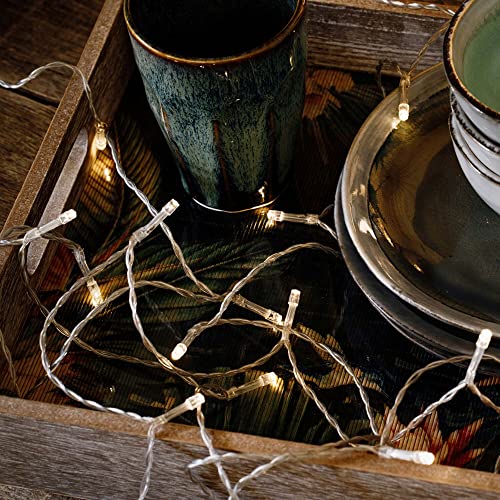 Hellum Lichterkette innen, 20 er LED Lichterkette mit Timer, beleuchtete Länge 2,85m, batteriebetrieben, Kabel transperent, Lichtfarbe warmweiß <59 Lumen, 2er Set 150636 Hellum Lichterkette innen, 20 er LED Lichterkette mit Timer, beleuchtete Länge 2,85m, batteriebetrieben, Kabel transperent, Lichtfarbe warmweiß <59 Lumen, 2er Set 150636 von hellum