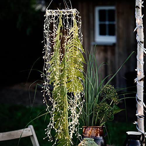 hellum LED ring mit Lichterbündel mit Timer, dimmbar, 1280 warmweiße LEDs, ring ø 30cm, H 2,1m, mit 18 Cluster-Lichterkette für außen, Weihnachtsdeko, Hochzeitdeko, Gartendeko, 578676 hellum LED ring mit Lichterbündel mit Timer, dimmbar, 1280 warmweiße LEDs, ring ø 30cm, H 2,1m, mit 18 Cluster-Lichterkette für außen, Weihnachtsdeko, Hochzeitdeko, Gartendeko, 578676 von hellum