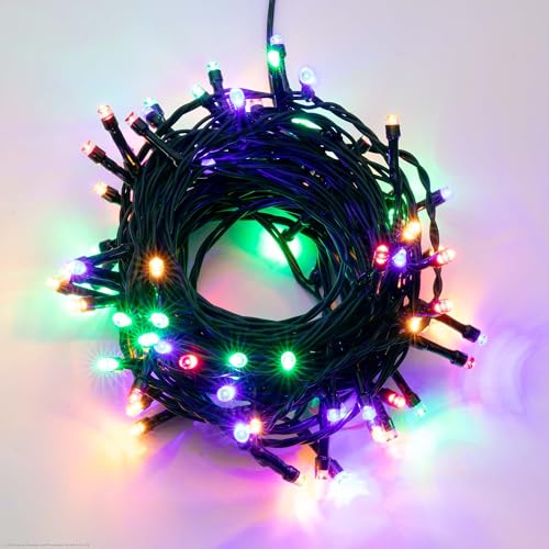 hellum Lichterkette 200 LED, 19,9 m beleuchtete Länge Lichterkette außen, outdoor strom mit Timer, outdoor bunt mit Stecker, Außenlichterkette mit Außen-Transformator <59 lm, Kabel grün 151947 hellum Lichterkette 200 LED, 19,9 m beleuchtete Länge Lichterkette außen, outdoor strom mit Timer, outdoor bunt mit Stecker, Außenlichterkette mit Außen-Transformator <59 lm, Kabel grün 151947 von hellum