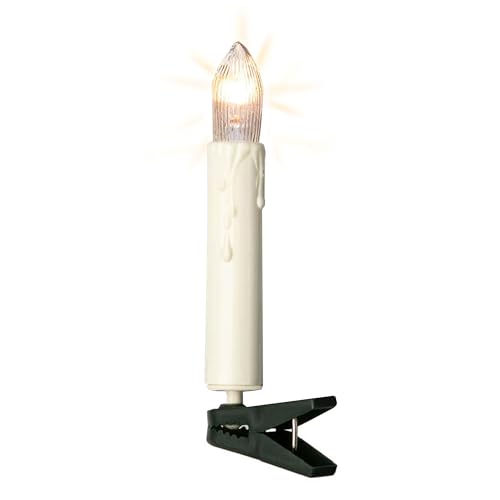 hellum Lichterkette Weihnachtsbaum, 15 Christbaumkerzen in elfenbein mit Wachstropfen und Clip, Weihnachtsdeko, beleuchtete Länge 9.8m, Fassungsabstand 70cm, Kabelfarbe grün <59 Lumen 611533 hellum Lichterkette Weihnachtsbaum, 15 Christbaumkerzen in elfenbein mit Wachstropfen und Clip, Weihnachtsdeko, beleuchtete Länge 9.8m, Fassungsabstand 70cm, Kabelfarbe grün <59 Lumen 611533 von hellum