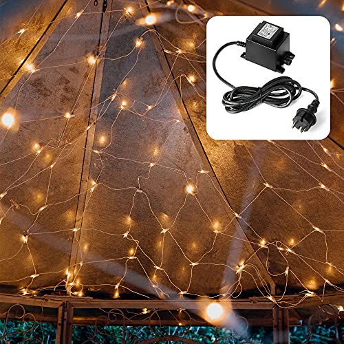 Lichtnetz mit 208 Kerzen fuer innen und aussen - Lichtvorhang Pavillon-Netz Lichtnetz mit 208 Kerzen fuer innen und aussen - Lichtvorhang Pavillon-Netz von hellum