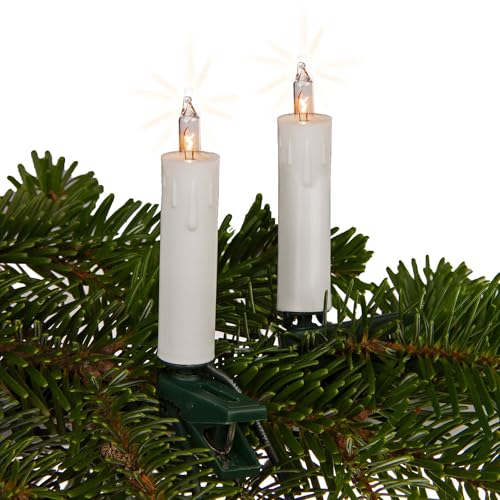 hellum 20er Minischaft Lichterkette mit Stecker, Lichterkette Weihnachtsbaum mit 20 warmweißen Lichtern, Kabel grün Kerzen weiß mit Wachsoptik, Gesamtlänge 12,5 m mit 2x1,5 m Zuleitung 152487 hellum 20er Minischaft Lichterkette mit Stecker, Lichterkette Weihnachtsbaum mit 20 warmweißen Lichtern, Kabel grün Kerzen weiß mit Wachsoptik, Gesamtlänge 12,5 m mit 2x1,5 m Zuleitung 152487 von hellum