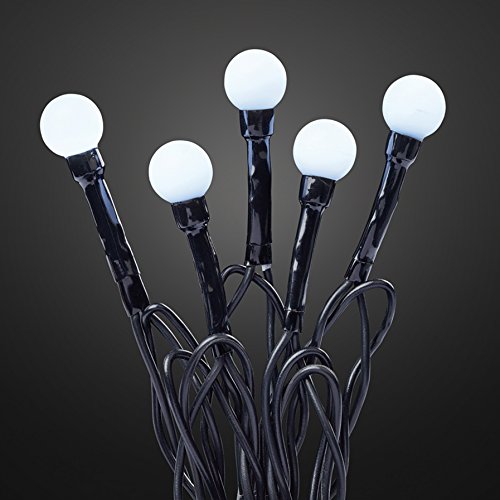 hellum Kugel Lichterkette mit Timer, LED Lichterkette innen mit 20 Weiße LED Kugeln, Partybeleuchtung beleuchtet 190cm, Batteriebetrieben indoor für Party, Gerten, Weihnachten Dekoration, 521184 hellum Kugel Lichterkette mit Timer, LED Lichterkette innen mit 20 Weiße LED Kugeln, Partybeleuchtung beleuchtet 190cm, Batteriebetrieben indoor für Party, Gerten, Weihnachten Dekoration, 521184 von hellum