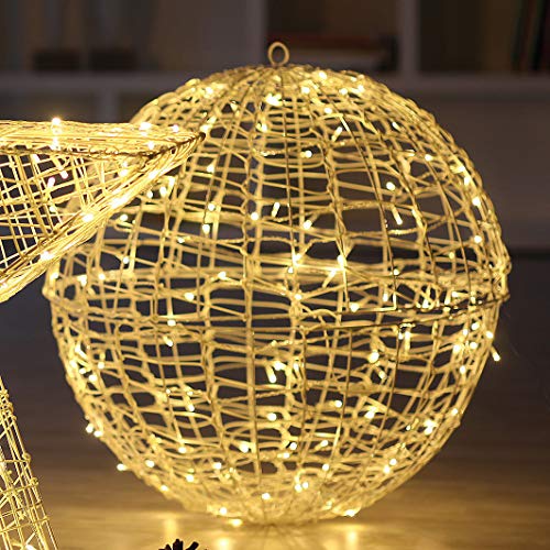 hellum LED Kugel Metall Lichterkette 98 LEDs warmweiß Party Deko Trafo 5 m Zuleitung 576474 hellum LED Kugel Metall Lichterkette 98 LEDs warmweiß Party Deko Trafo 5 m Zuleitung 576474 von hellum