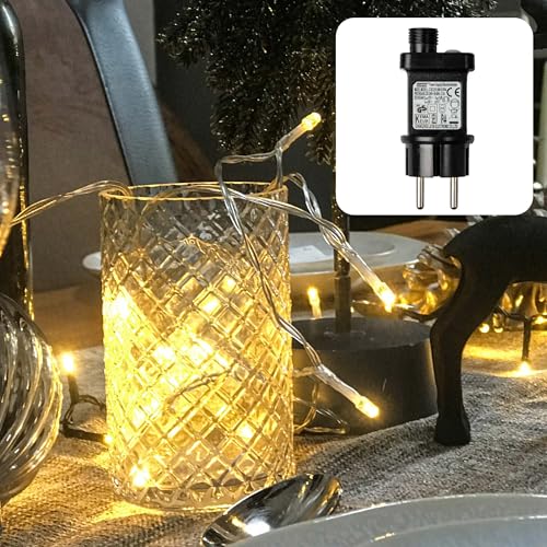 hellum LED Lichterkette Außen und Innen,120 Warmweiße LEDs mit Timer, 11,9m beleuchtet + 5m Zuleitung, Lichterkette Strombetrieben, Transparentes Kabel, Weihanchstbaum Weihanchtsdeko <59 lm 152869 hellum LED Lichterkette Außen und Innen,120 Warmweiße LEDs mit Timer, 11,9m beleuchtet + 5m Zuleitung, Lichterkette Strombetrieben, Transparentes Kabel, Weihanchstbaum Weihanchtsdeko <59 lm 152869 von hellum