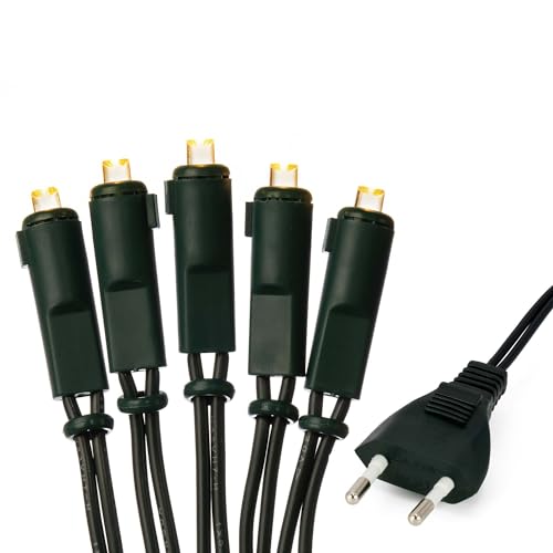hellum LED-Lichterkette innen, 220V strombetrieben Lichterkette warm-weiß, 20er LEDs, beleuchtete Länge 2,85m, Kabel grün Wohnzimmer Dekoration Weihnachtsbaum IP20 Stecker für Innen 150285 hellum LED-Lichterkette innen, 220V strombetrieben Lichterkette warm-weiß, 20er LEDs, beleuchtete Länge 2,85m, Kabel grün Wohnzimmer Dekoration Weihnachtsbaum IP20 Stecker für Innen 150285 von hellum