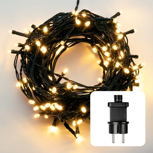 hellum Lichterkette 120 LED warmweiß Außen Outdoor 11,9 m Lichtlänge 10 m Zuleitung Trafo Deko Beleuchtung Garten Party <59 lm 561234 hellum Lichterkette 120 LED warmweiß Außen Outdoor 11,9 m Lichtlänge 10 m Zuleitung Trafo Deko Beleuchtung Garten Party <59 lm 561234 von hellum