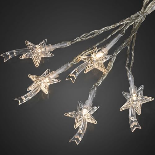 hellum Lichterkette Innen mit Sternschnuppen, 24 LED Glocken beleuchtet warmweiß, 2,30m beleuchtete Länge strombetrieben, transparentes Kabel, Weihnachtsbeleuchtung Innen Fenster, <59lm 152784 hellum Lichterkette Innen mit Sternschnuppen, 24 LED Glocken beleuchtet warmweiß, 2,30m beleuchtete Länge strombetrieben, transparentes Kabel, Weihnachtsbeleuchtung Innen Fenster, <59lm 152784 von hellum
