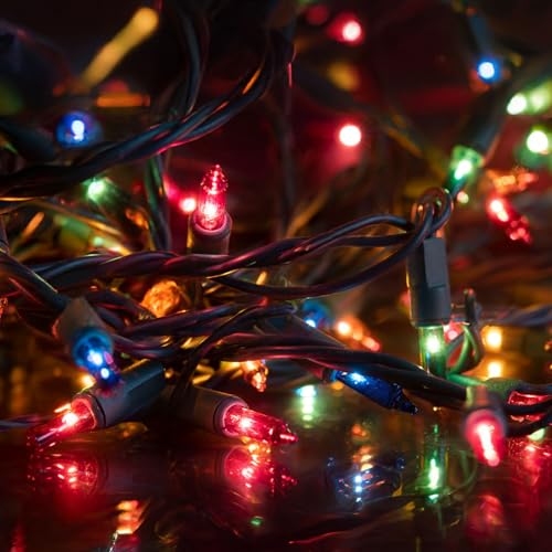 hellum Lichterkette außen 40 Lichter bunt, Mini Lichterkette innen, Weihnachtsbaum, Party 15.85m <59 Lumen, Kabelfarbe grün 152524 hellum Lichterkette außen 40 Lichter bunt, Mini Lichterkette innen, Weihnachtsbaum, Party 15.85m <59 Lumen, Kabelfarbe grün 152524 von hellum