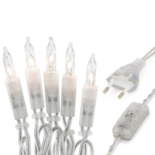 hellum Lichterkette innen strombetrieben, mini Lichterkette 20er Birnen klare warme Lichter, beleuchtete 2,85m, Kabel transparent 20 Lichter mit Stecker für Weihnachten 832068 hellum Lichterkette innen strombetrieben, mini Lichterkette 20er Birnen klare warme Lichter, beleuchtete 2,85m, Kabel transparent 20 Lichter mit Stecker für Weihnachten 832068 von hellum