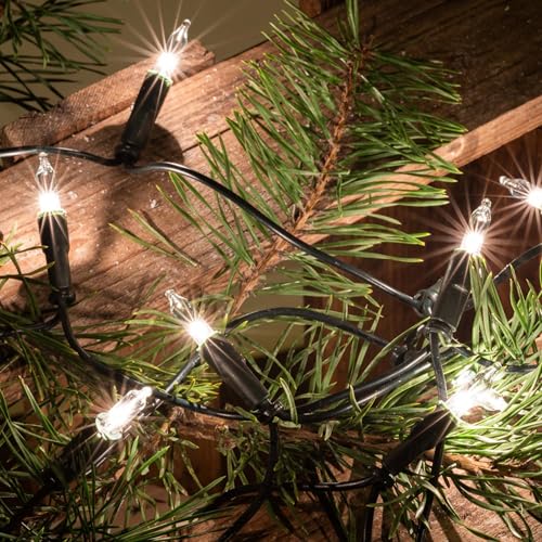 hellum Lichterkette innen strombetrieben, mini Lichterkette 35er Ersatzbirnen klare warme Lichter, beleuchtete 5,10m, Kabel grün 35 Lichter mit Stecker für Weihnachten 152463 hellum Lichterkette innen strombetrieben, mini Lichterkette 35er Ersatzbirnen klare warme Lichter, beleuchtete 5,10m, Kabel grün 35 Lichter mit Stecker für Weihnachten 152463 von hellum
