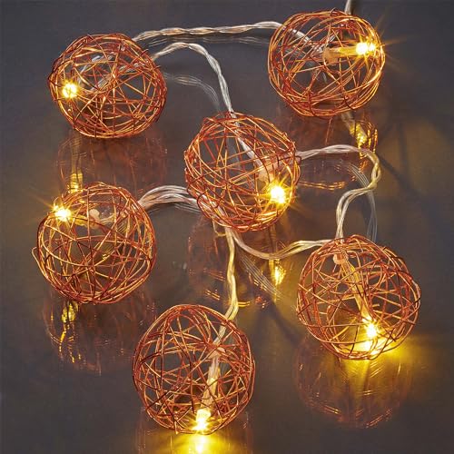 hellum Metall Kugel Lichterkette 10 LED rose gold hellum Metall Kugel Lichterkette 10 LED rose gold von hellum