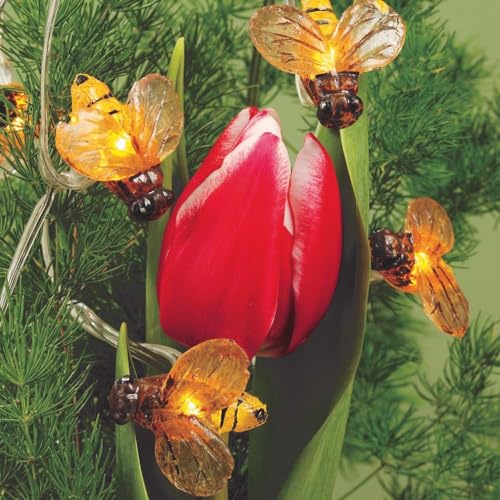 hellum Solar Bienen Lichterkette, Lichterkette außen solar mit 20 warmweiße LED, 380 cm Lichtlänge, 9m 151473 hellum Solar Bienen Lichterkette, Lichterkette außen solar mit 20 warmweiße LED, 380 cm Lichtlänge, 9m 151473 von hellum