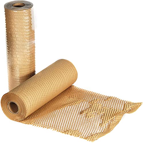 Wabenpapier, Verpackung Papier - Verpackungsmaterial für empfindliche Gegenstände - Puffermaterial für den Versand - Kraftpapierrolle 50CM x 30M natürliches Recyclingpapier 80 g/m² Wabenpapier, Verpackung Papier - Verpackungsmaterial für empfindliche Gegenstände - Puffermaterial für den Versand - Kraftpapierrolle 50CM x 30M natürliches Recyclingpapier 80 g/m² von helpers lab