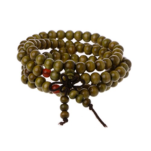 hetuioiyster Natürliches Sandelholz 8mm Perlen Armbänder 108 Holzperlen Buddha Gebet Schmuck Mode Armbänder D von hetuioiyster