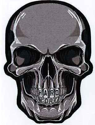 SKULL Awesome HARD CORE Embroidered Motorcycle Biker Vest Back Patch LRG-0059 by heygidday SKULL Awesome HARD CORE Embroidered Motorcycle Biker Vest Back Patch LRG-0059 by heygidday von heygidday