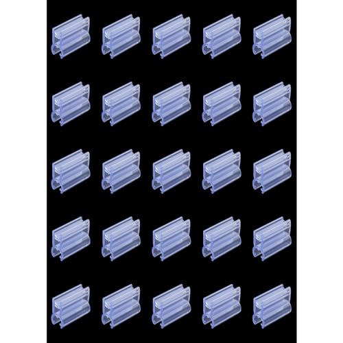 Heyous 25 Stück durchscheinende PVC-Gitter-Display-Kartenhalter, Verkaufspreisetiketten-Klemme, Schild, Befestigungsclip, passend für Drahtständer mit einem Durchmesser von 0,7 cm Heyous 25 Stück durchscheinende PVC-Gitter-Display-Kartenhalter, Verkaufspreisetiketten-Klemme, Schild, Befestigungsclip, passend für Drahtständer mit einem Durchmesser von 0,7 cm von heyous