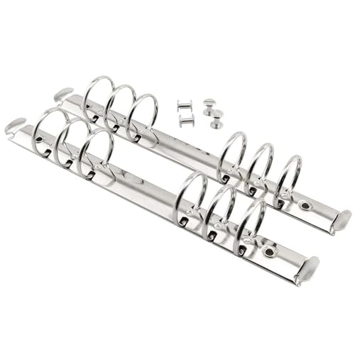 heyous Ringbuch aus Metall, A5, Innendurchmesser, 15 mm, nachfüllbar, Papieraufbewahrungsordner, Zubehör, 5 Stück heyous Ringbuch aus Metall, A5, Innendurchmesser, 15 mm, nachfüllbar, Papieraufbewahrungsordner, Zubehör, 5 Stück von heyous