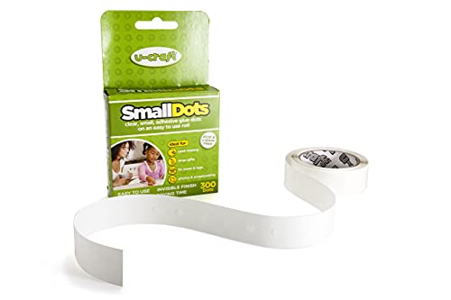 SmallDots, 5mm, 3 x 300 Stück - ablösbare Klebepunkte, transparente Klebepunkte, rückstandslos ablösbar, doppelseitige Klebepunkte von hf hajo - fix Magnet- | Klebe- | Schneideprodukte