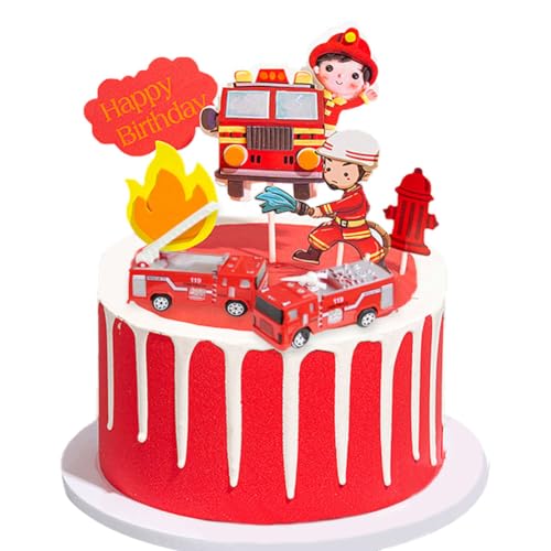 Feuerwehrauto Cake Topper,7PCS Feuerwehrmann Tortendeko Geburtstag Kuchen Deko Figuren Happy Birthday Kindergeburtstag Deko Torte Geburtstagsdeko Kuchendeko Feuerwehrmann Geburtstagsparty Feuerwehrauto Cake Topper,7PCS Feuerwehrmann Tortendeko Geburtstag Kuchen Deko Figuren Happy Birthday Kindergeburtstag Deko Torte Geburtstagsdeko Kuchendeko Feuerwehrmann Geburtstagsparty von hfdsythgd