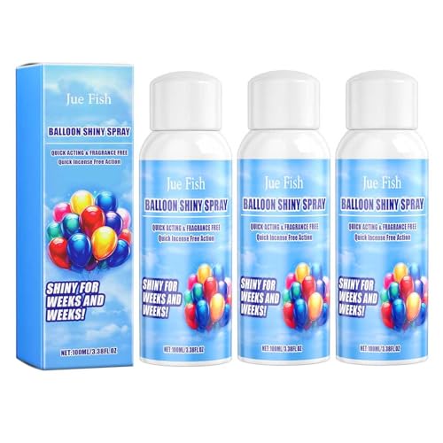 Glanzspray für Ballons, Hochglanz Spray für Latex Ballon, Glanzspray für Luftballons, Sofortiger Glanz und Lebendige Oberfläche, Langanhaltende Ergebnisse, Balloon Shiny Spray, 100ml (3 Stück) von hgerGWW