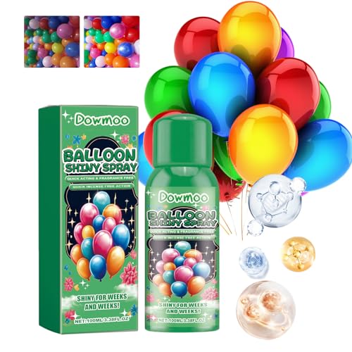 Hochglanz Spray für Latex Ballon, Glanzspray für Ballons, Glanzspray für Luftballons, Belebt und Verschönert Latexballons mit Einem Hochglänzenden Finish, Balloon Shiny Spray, 100ml (1 Stück) von hgerGWW