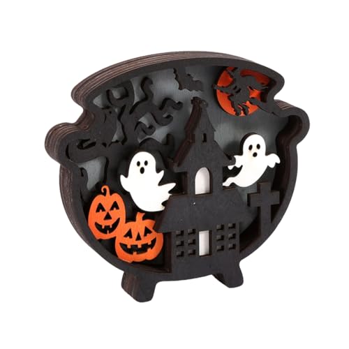hgnxa Halloween-Countdown-Kalender, eleganter Halloween-Wandbehang, Countdown-Kalender mit LED-Licht für Kinder hgnxa Halloween-Countdown-Kalender, eleganter Halloween-Wandbehang, Countdown-Kalender mit LED-Licht für Kinder von hgnxa
