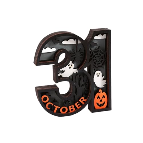 hgnxa Halloween-Countdown-Kalender, eleganter Halloween-Wandbehang, Countdown-Kalender mit LED-Licht für Kinder hgnxa Halloween-Countdown-Kalender, eleganter Halloween-Wandbehang, Countdown-Kalender mit LED-Licht für Kinder von hgnxa