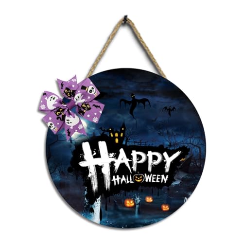 hgnxa Halloween-Dekorationen Holzschild Geschenke hängende Halloween-Deckendekorationen Halloween-Hausdekoration für Halloween-Party hgnxa Halloween-Dekorationen Holzschild Geschenke hängende Halloween-Deckendekorationen Halloween-Hausdekoration für Halloween-Party von hgnxa