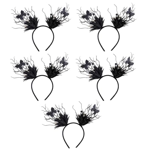 hgnxa Halloween-Haarbänder, dekoratives Haarband, Zubehör, bequeme Kopfbedeckungen, Partyzubehör, 5 Stück hgnxa Halloween-Haarbänder, dekoratives Haarband, Zubehör, bequeme Kopfbedeckungen, Partyzubehör, 5 Stück von hgnxa