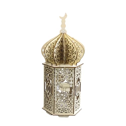 hgnxa Kreatives Mubaras-Schild, Dekoration mit Licht, Tischdekoration, exquisite Moschee für Bücherregal, Tischdekoration hgnxa Kreatives Mubaras-Schild, Dekoration mit Licht, Tischdekoration, exquisite Moschee für Bücherregal, Tischdekoration von hgnxa