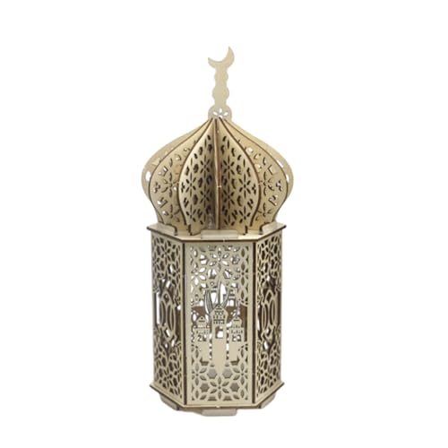 hgnxa Kreatives Mubaras-Schild, Dekoration mit Licht, Tischdekoration, exquisite Moschee für Bücherregal, Tischdekoration hgnxa Kreatives Mubaras-Schild, Dekoration mit Licht, Tischdekoration, exquisite Moschee für Bücherregal, Tischdekoration von hgnxa