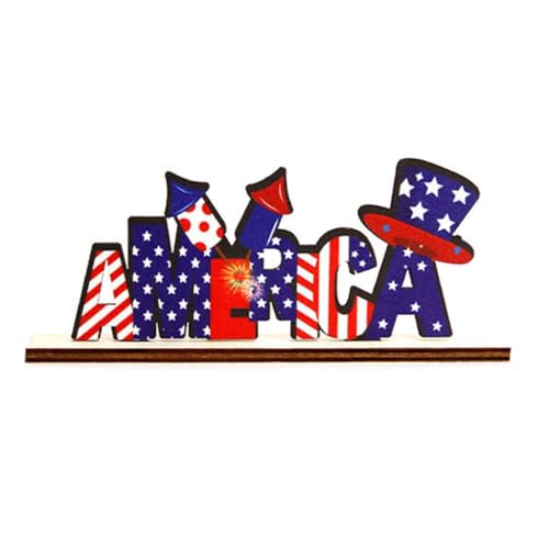 hgnxa Tischdekoration, Gedenktage, Tischdekoration, Holz, patriotisches Tischschild, Unabhängigkeitstag, Dekoration hgnxa Tischdekoration, Gedenktage, Tischdekoration, Holz, patriotisches Tischschild, Unabhängigkeitstag, Dekoration von hgnxa