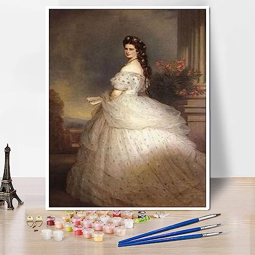 DIY Malsets für Erwachsene Elizabeth Kaiserin von Österreich Malen von Franz Xaver Winterhalter Malen nach Zahlen Kit auf Leinwand für Anfänger DIY Malsets für Erwachsene Elizabeth Kaiserin von Österreich Malen von Franz Xaver Winterhalter Malen nach Zahlen Kit auf Leinwand für Anfänger von hhydzq