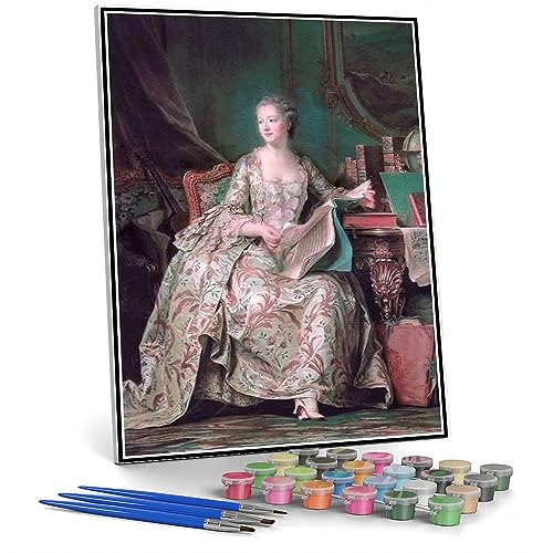 Malen nach Zahlen Kits für Erwachsene und Kinder, Madame de Pompadour, Malen nach Zahlen Kit für Kinder und Erwachsene von hhydzq