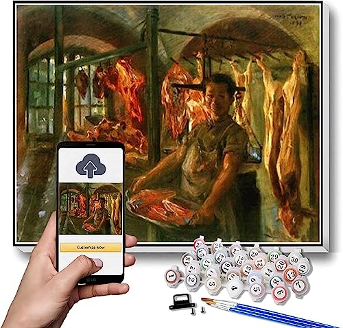 Malen nach Zahlen Kits für Erwachsene und Kinder, Metzgerei, Malen von Lovis Corinth Arts Craft für Heimdekoration Malen nach Zahlen Kits für Erwachsene und Kinder, Metzgerei, Malen von Lovis Corinth Arts Craft für Heimdekoration von hhydzq