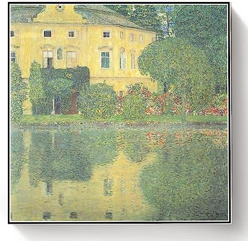 Malen nach Zahlen Kits für Erwachsene und Kinder Schloss Kammer auf dem Attersee Iv Gemälde von Gustav Klimt DIY Malen nach Zahlen Kits auf Leinwand von hhydzq
